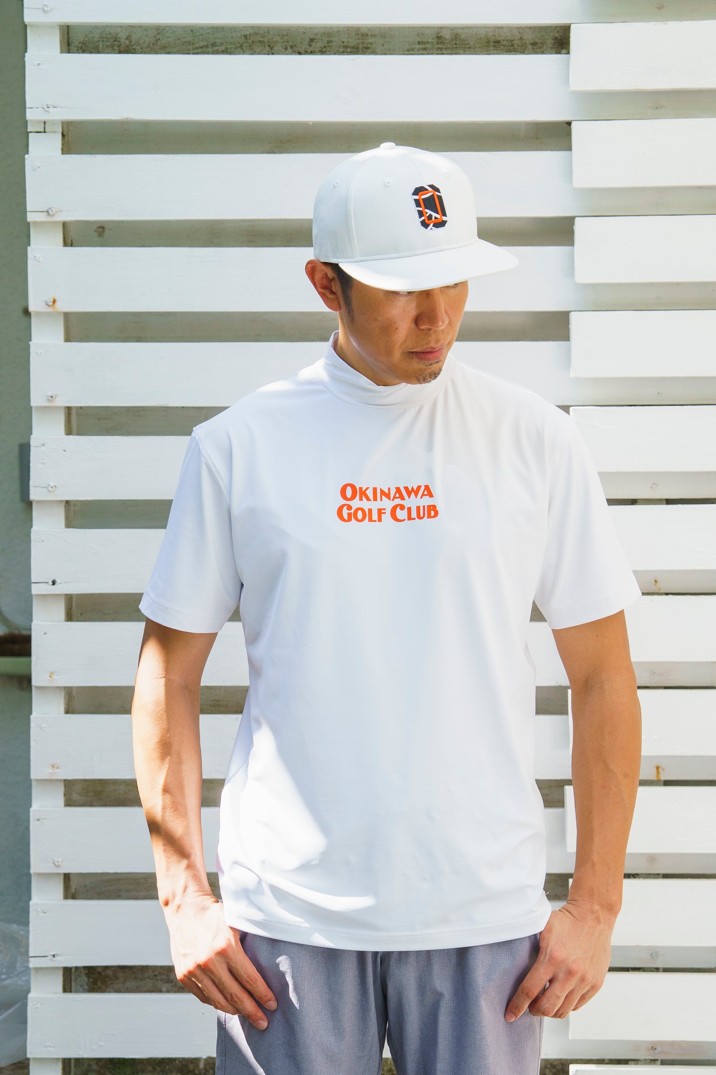 ＊NEW＊【UNISEX】Standard Mock neck Shirt Chill Golf Life Cart Higa-kun 4way