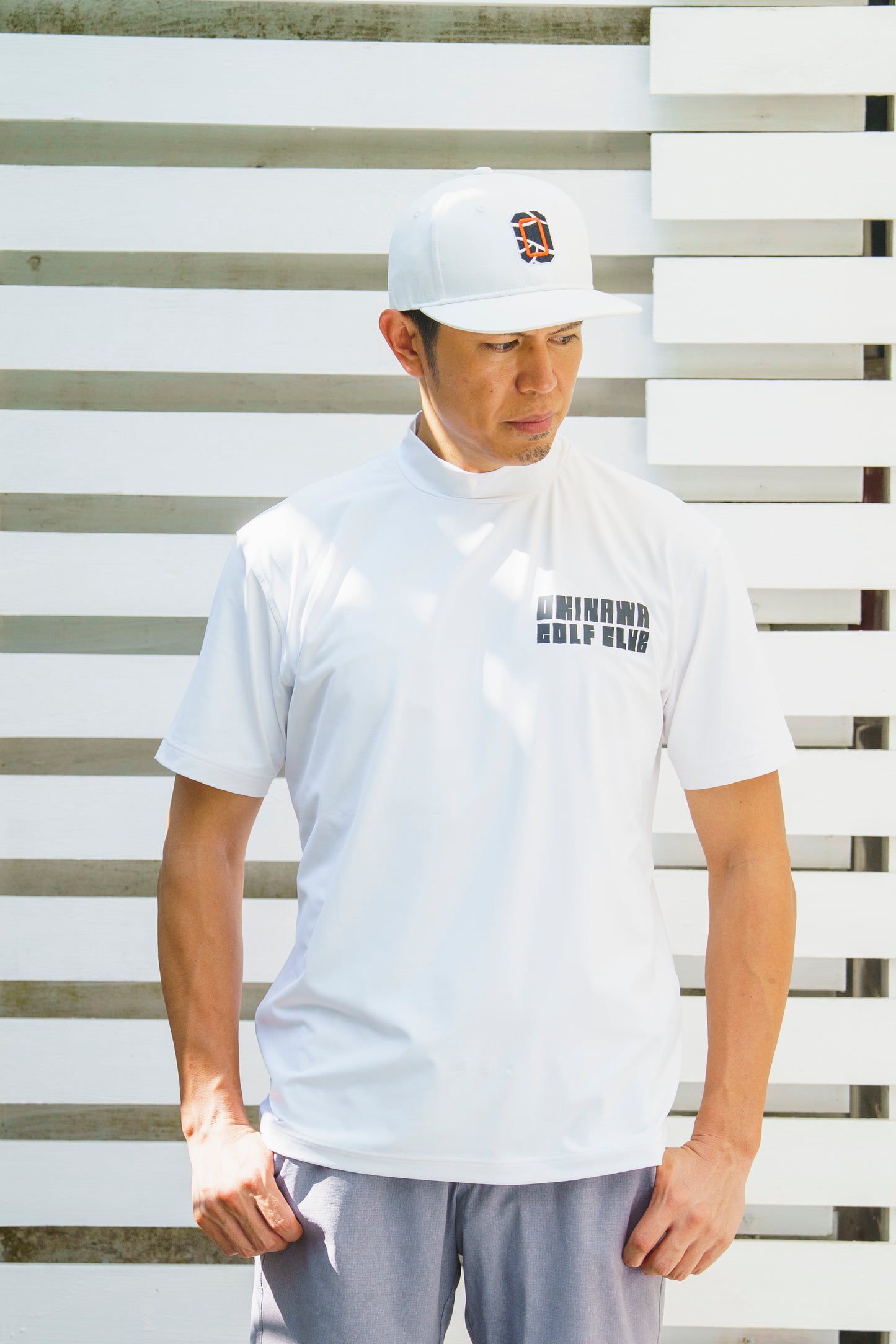 ＊NEW＊【UNISEX】Standard Mock neck Shirt Flag Higa-kun 4way