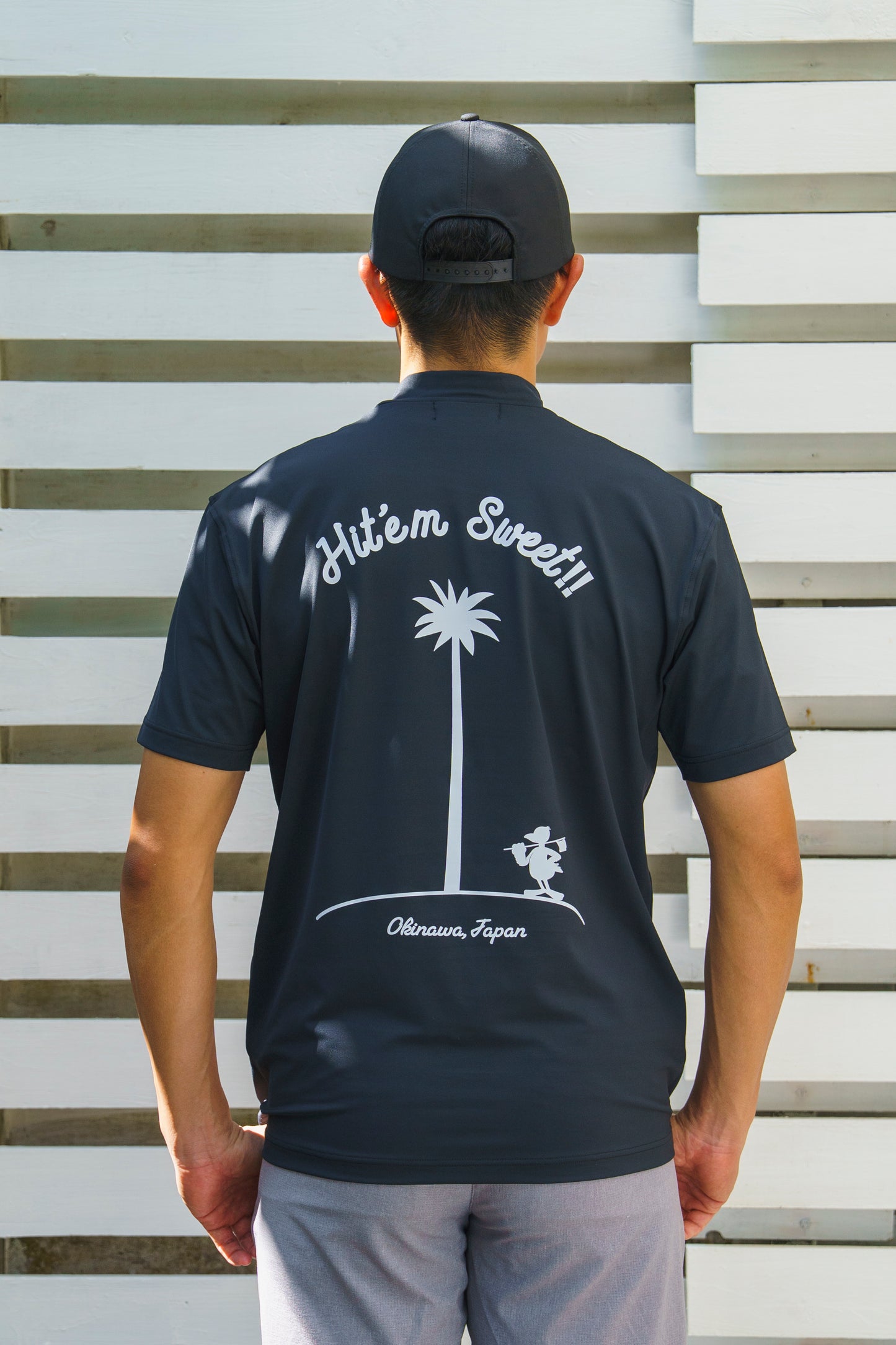 ＊NEW＊【UNISEX】Standard Mock neck Shirt Hit’em Sweet Palm 4way