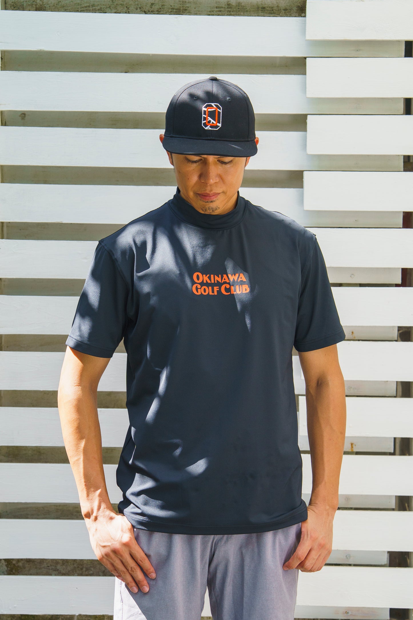 ＊NEW＊【UNISEX】Standard Mock neck Shirt Chill Golf Life Cart Higa-kun 4way