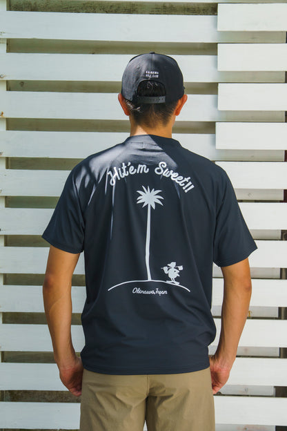 ＊NEW＊【UNISEX】Raglan Mock neck Shirt Hit’em Sweet Palm 4way