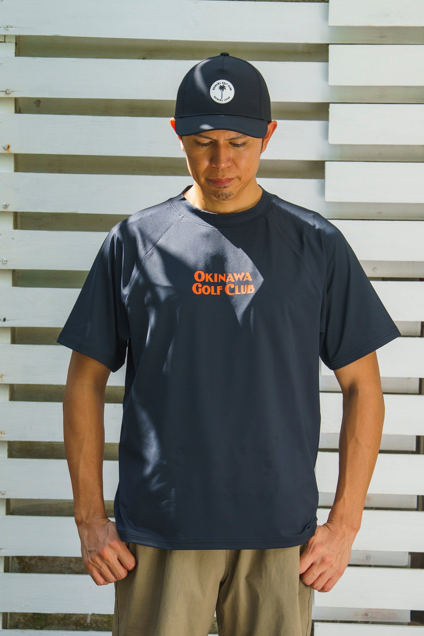 ＊NEW＊【UNISEX】Raglan Mock neck Shirt Chill Golf Life Cart Higa-kun 4way