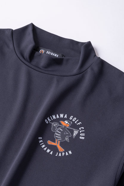 再入荷！＊NEW-2026HS＊【UNISEX】Standard Mock neck Shirt Circle Flag Higa FP BK