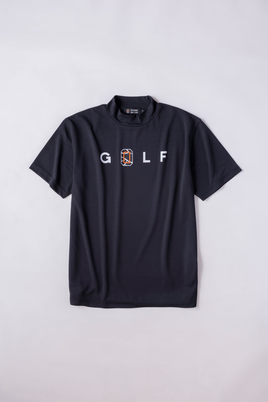 ＊NEW＊【UNISEX】Standard Mock neck Shirt G"O"LF×Logotype BK
