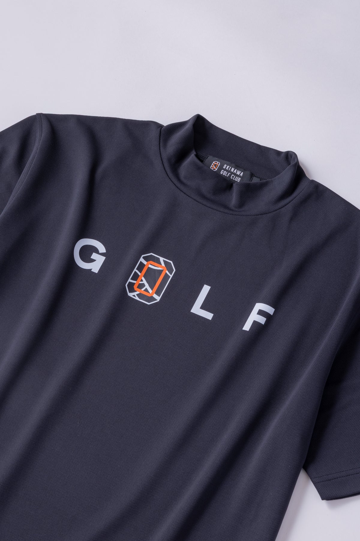＊NEW＊【UNISEX】Standard Mock neck Shirt G"O"LF×Logotype BK