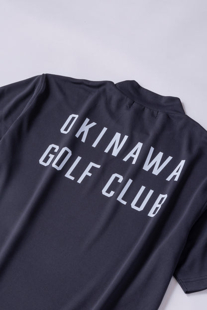 ＊NEW＊【UNISEX】Standard Mock neck Shirt G"O"LF×Logotype BK