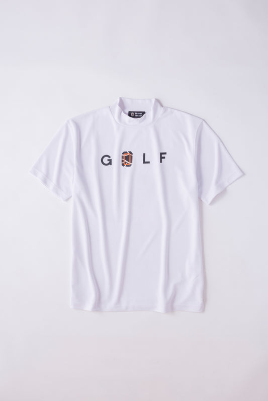 ＊NEW＊【UNISEX】Standard Mock neck Shirt G"O"LF×Logotype WH