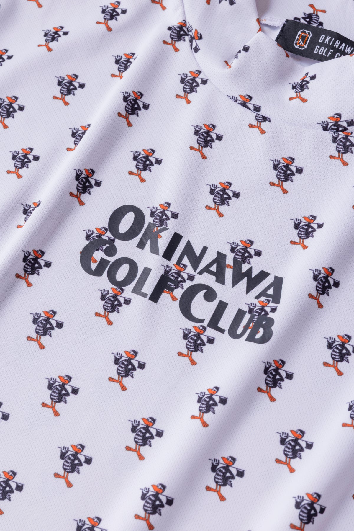 ＊NEW＊【UNISEX】Standard Mock neck Shirt Flag Higa Pattern WH