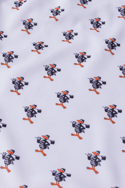 ＊NEW＊【UNISEX】Standard Mock neck Shirt Flag Higa Pattern WH