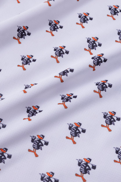 ＊NEW＊【UNISEX】Standard Mock neck Shirt Flag Higa Pattern WH