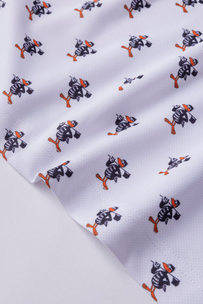 ＊NEW＊【UNISEX】Standard Mock neck Shirt Flag Higa Pattern WH