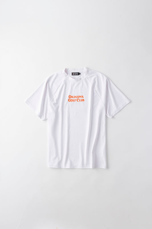 【UNISEX】Raglan Mock neck Shirt Chill Golf Life Cart Higa-kun 4way WH