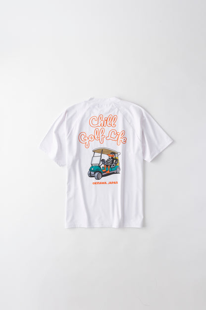 ＊NEW＊【UNISEX】Raglan Mock neck Shirt Chill Golf Life Cart Higa-kun 4way