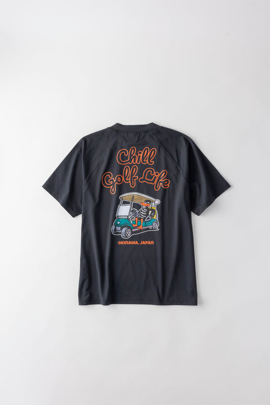 ＊NEW＊【UNISEX】Raglan Mock neck Shirt Chill Golf Life Cart Higa-kun 4way