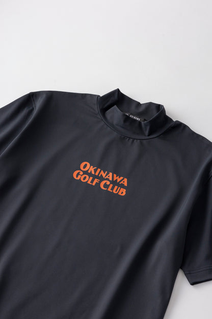 ＊NEW＊【UNISEX】Standard Mock neck Shirt Chill Golf Life Cart Higa-kun BK