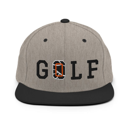 ＊EC限定＊【Flat Visor 6panel】G"O"LF(HeatherGray × Black)【送料無料】