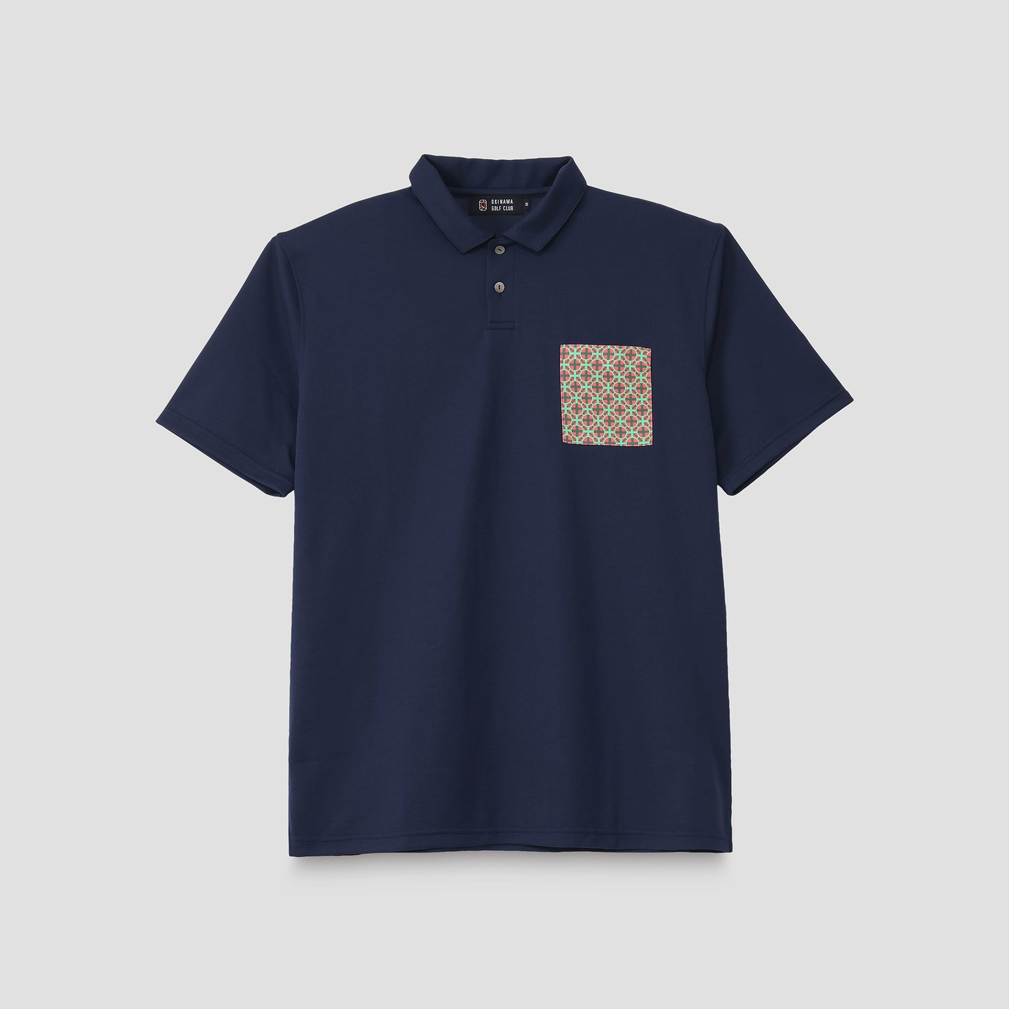 【Men】 CORAL POLO Circle Block