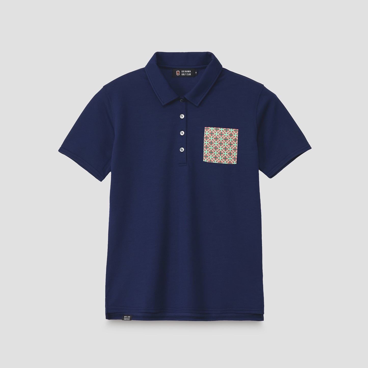 [Women] CORAL POLO Circle Block