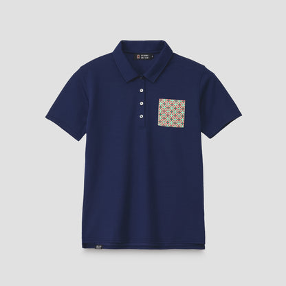 [Women] CORAL POLO Circle Block