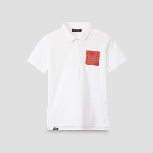 【Women】 CORAL POLO Mesh Block